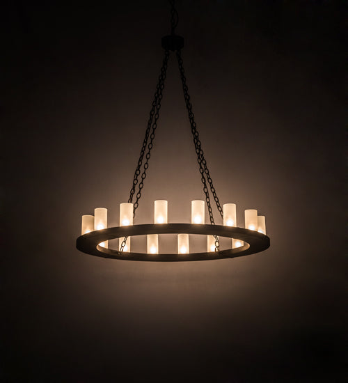 48" Wide Loxley 16 Lt Chandelier