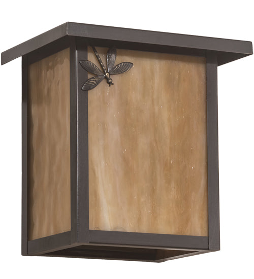 8" Wide Seneca Dragonfly Left Wall Sconce