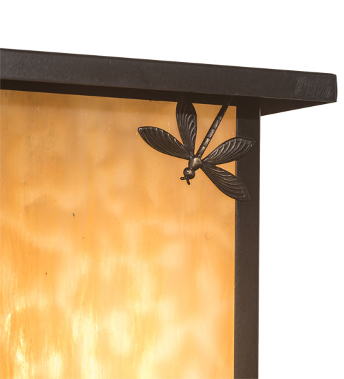 8" Wide Seneca Dragonfly Right Wall Sconce