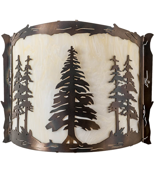 12" Wide Tall Pines Wall Sconce