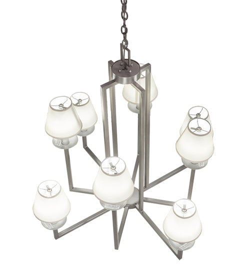 43" Wide Porte Tournante 8 Light Chandelier