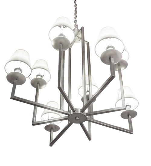 43" Wide Porte Tournante 8 Light Chandelier