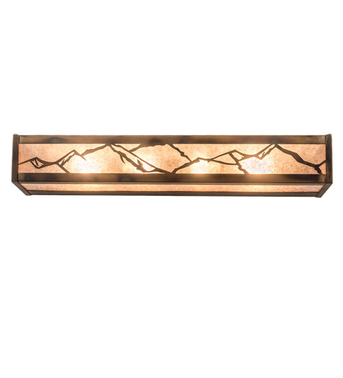 32" Wide Mountains Vanity Light