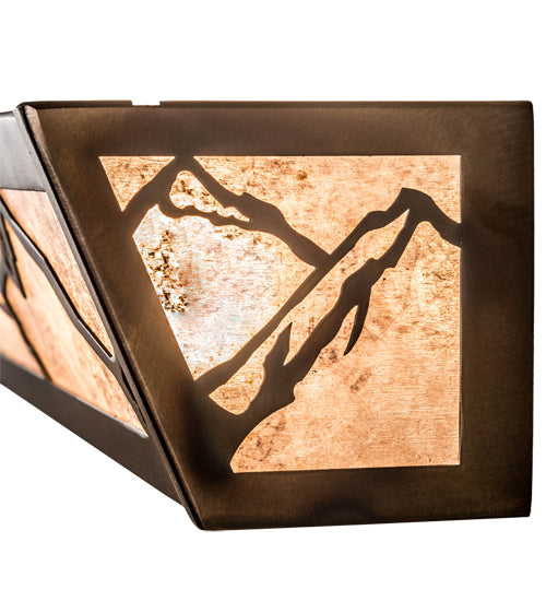 32" Wide Mountains Vanity Light