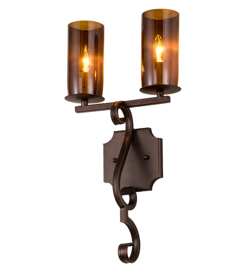 10" Wide Piero 2 Lt Wall Sconce