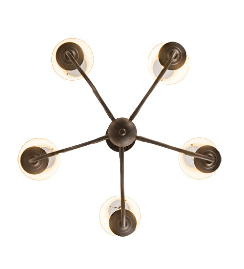 24" Wide Jenna 5 Lt Chandelier