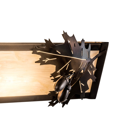 36" Wide Oak Leaf & Acorn Vanity Light