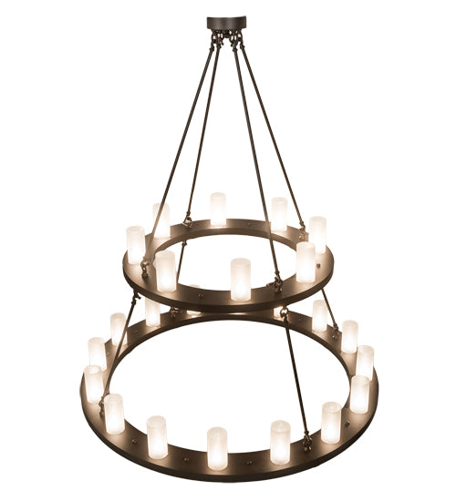 54" Wide Loxley 24 Light Two Tier Chandelier