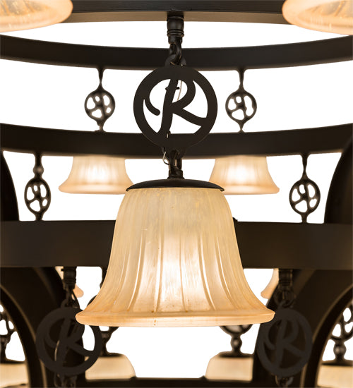 90" Wide Cretella 58 Lt Chandelier