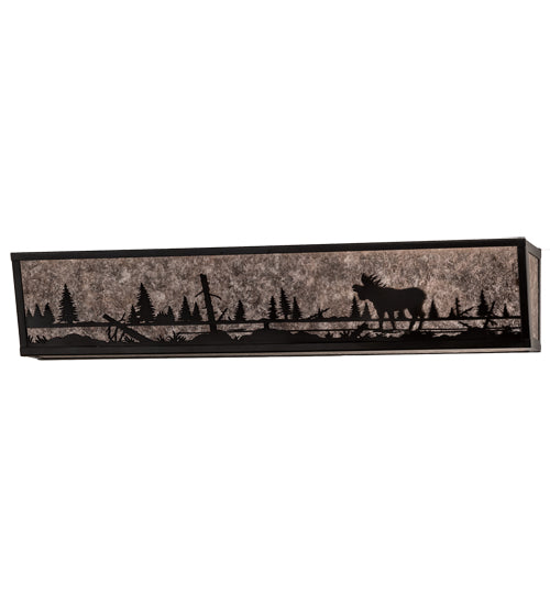 31" Wide Moose At Lake Vanity Light