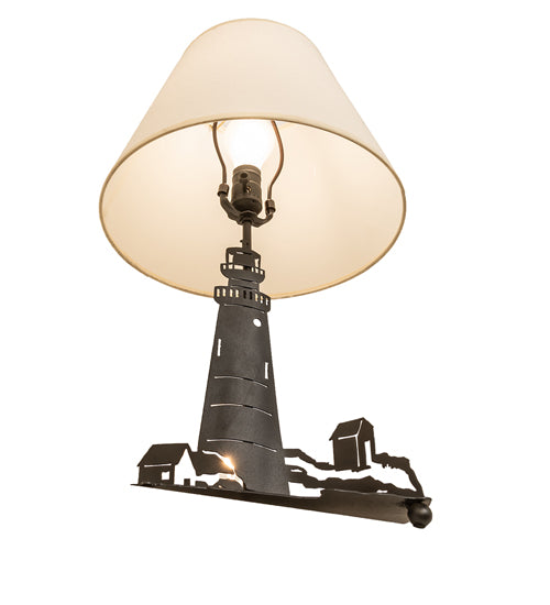 22" High Lighthouse Double Lit Table Lamp