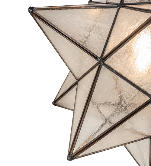 18" Wide Moravian Star Pendant