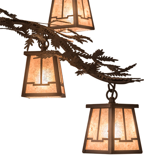 42" Wide Pine Branch Valley View 10 Lt Chandelier