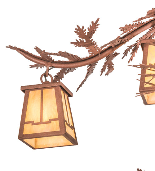 48" Wide Pine Branch Valley View 12 Light Chandelier