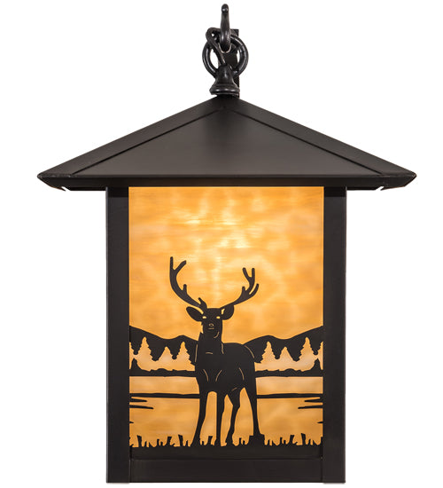 12" Wide Seneca Deer Creek Hanging Wall Sconce