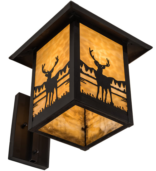 12" Wide Seneca Deer Creek Hanging Wall Sconce