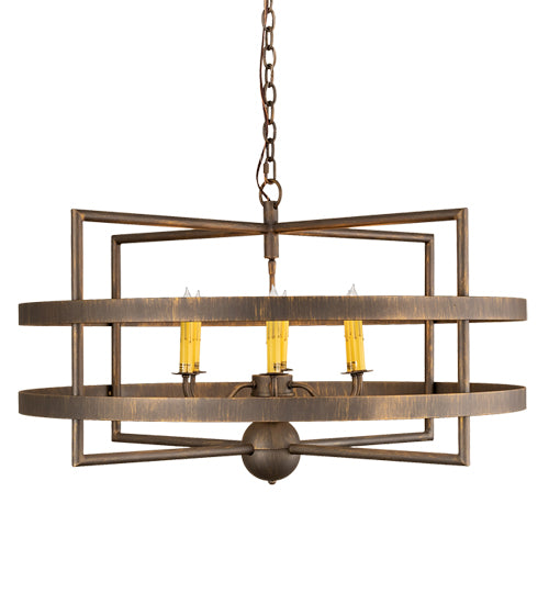 36" Wide Aldari 6 Light Chandelier