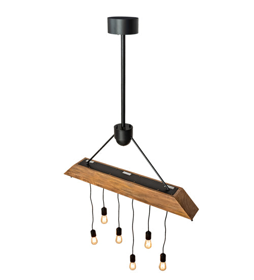 44" Long Alva Beam 6 Light Pendant