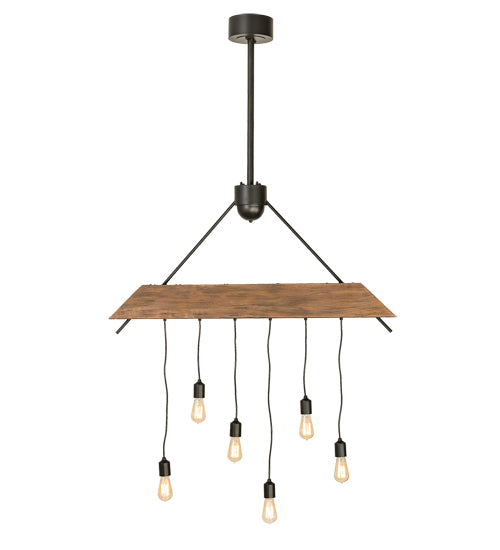 44" Long Alva Beam 6 Light Pendant