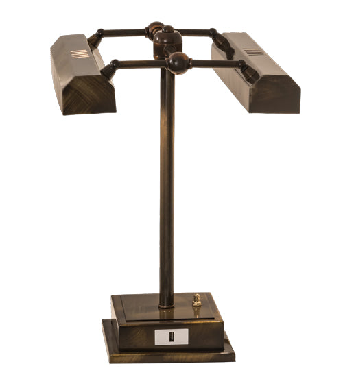 16" High Utica Library Banker'S Lamp