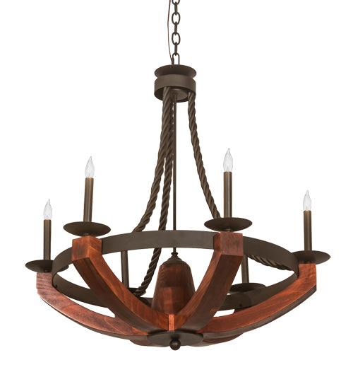 34" Wide Doyle 6 Light Chandelier