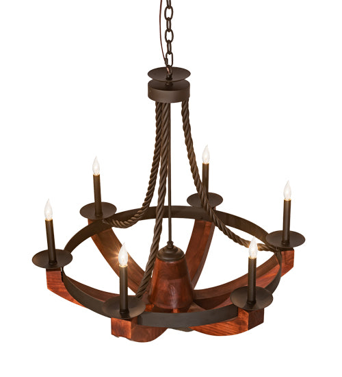 34" Wide Doyle 6 Light Chandelier