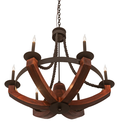 34" Wide Doyle 6 Light Chandelier