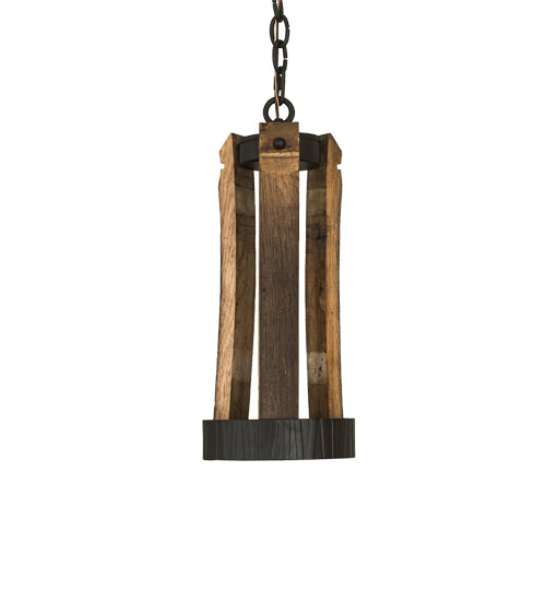 7.5" Wide Barrel Stave Pendant