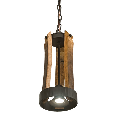 7.5" Wide Barrel Stave Pendant