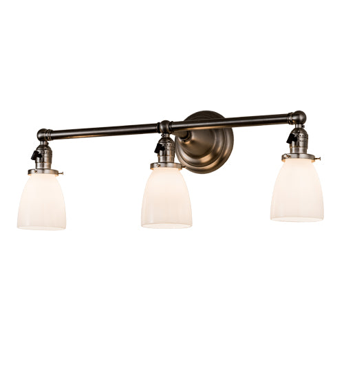 25" Wide Revival Goblet 3 Light Vanity Light