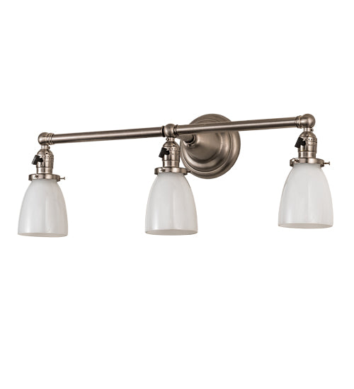 25" Wide Revival Goblet 3 Light Vanity Light