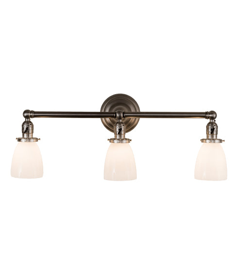 25" Wide Revival Goblet 3 Light Vanity Light