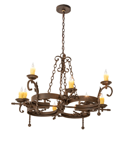 42" Wide Andorra 8 Light Chandelier