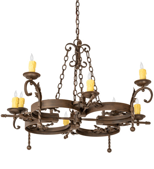 42" Wide Andorra 8 Light Chandelier