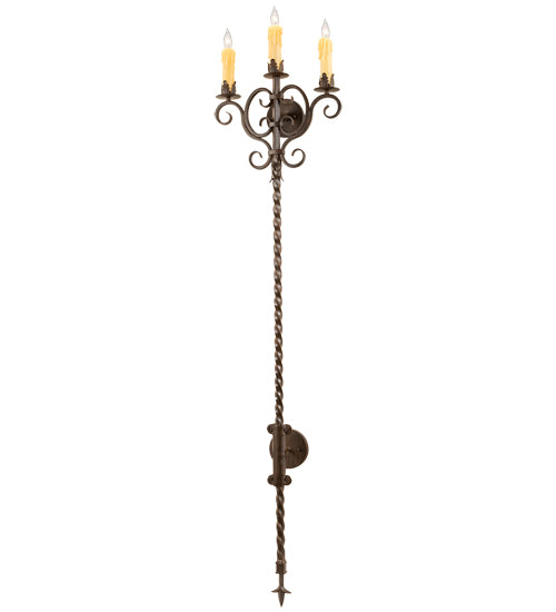 16" Wide Palmira 3 Light Wall Sconce