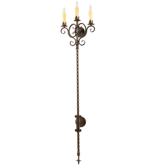 16" Wide Palmira 3 Light Wall Sconce