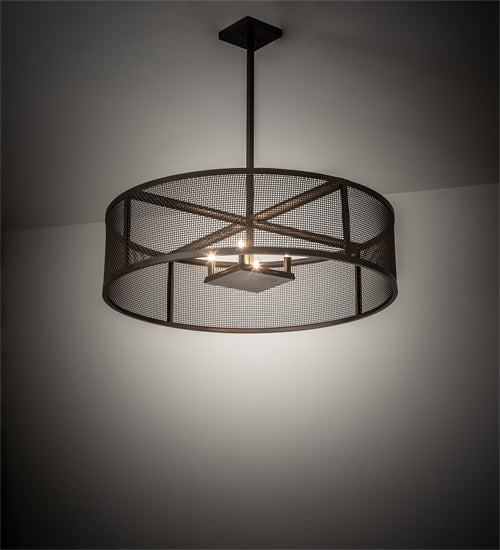 36" Wide Cilindro Rame Pendant