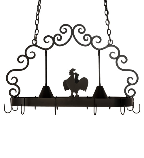 32" Long Poulet 2 Light Pot Rack