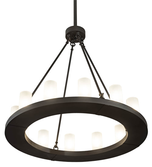 36" Wide Loxley 12 Light Chandelier