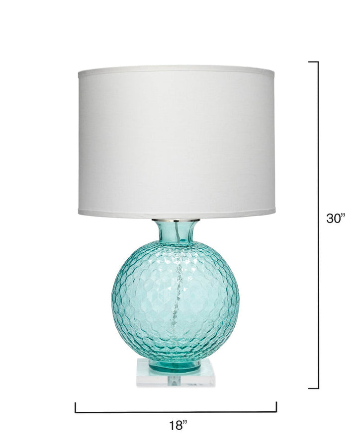 Clark Table Lamp-Aqua