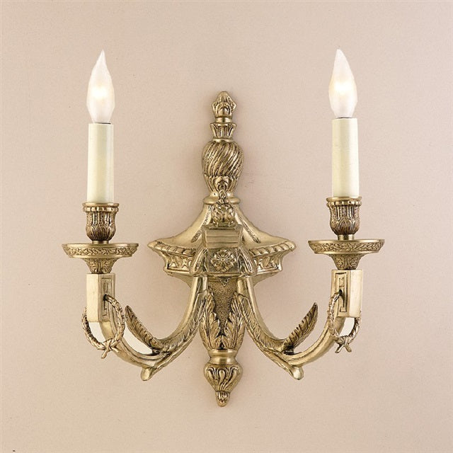 Two light magnificent cast brass Sconces