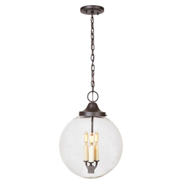 Three light hanging boston pendant