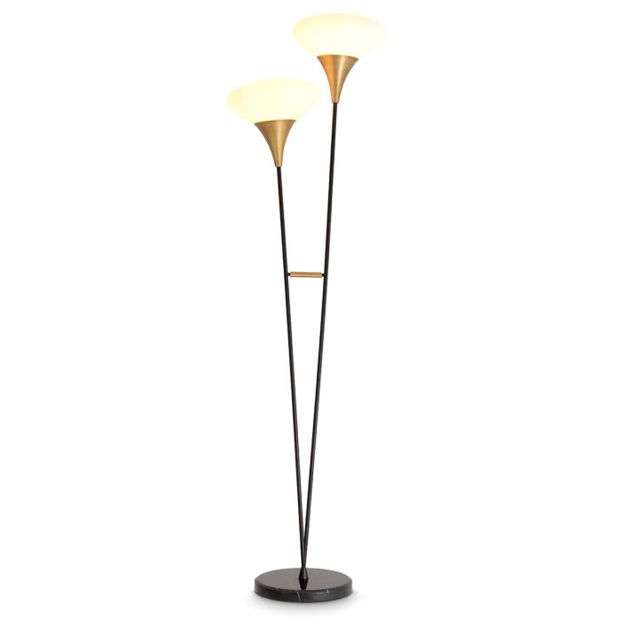 Floor Lamp Duco Antique Brass Finish