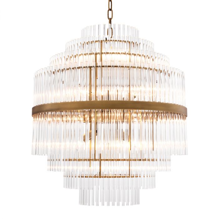 Chandelier East Antique Brass Finish