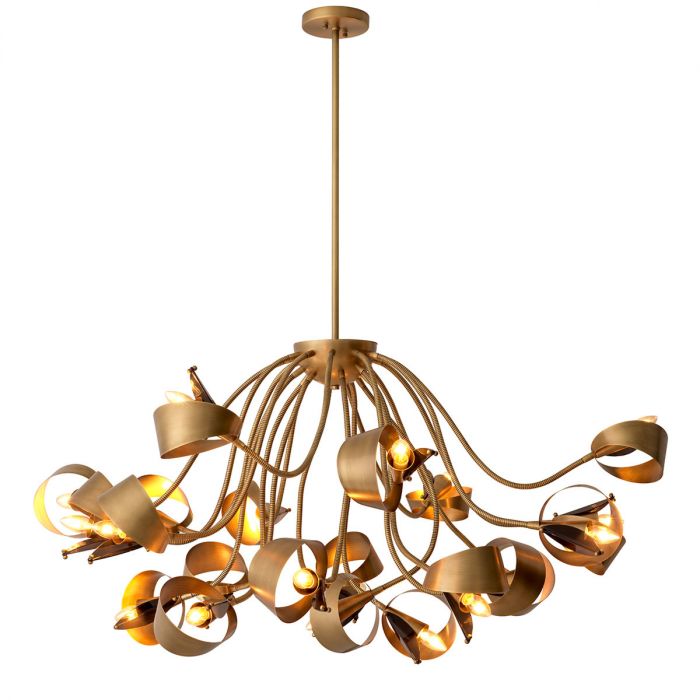 Chandelier Corrientes Antique Brass Finish