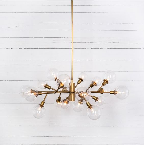 Pellman Chandelier-Matte Brass