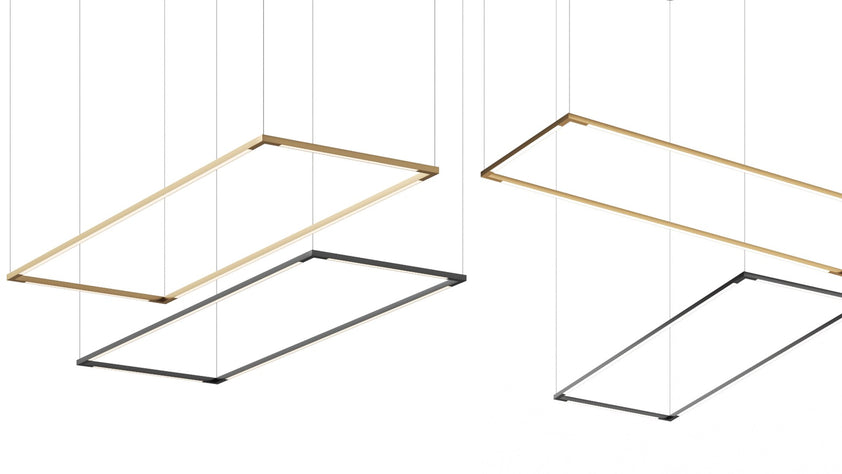 Z-Bar Pendant Medium Rectangle