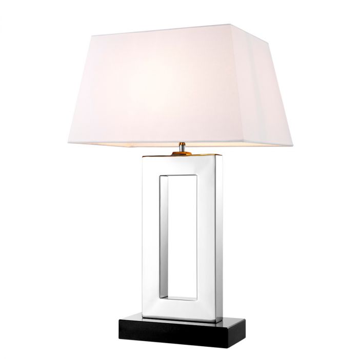 Table Lamp Arlington Nickel Finish Including Shade