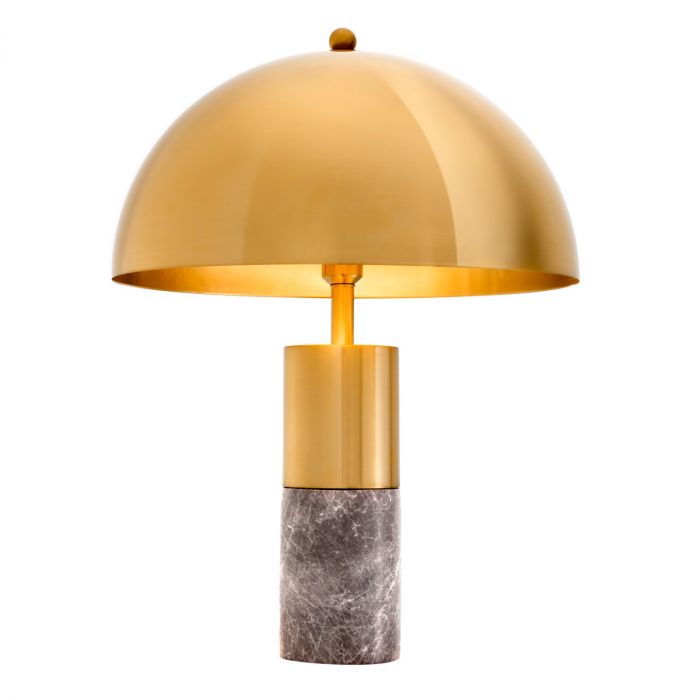 Table Lamp Flair Brass Finish Including Shade