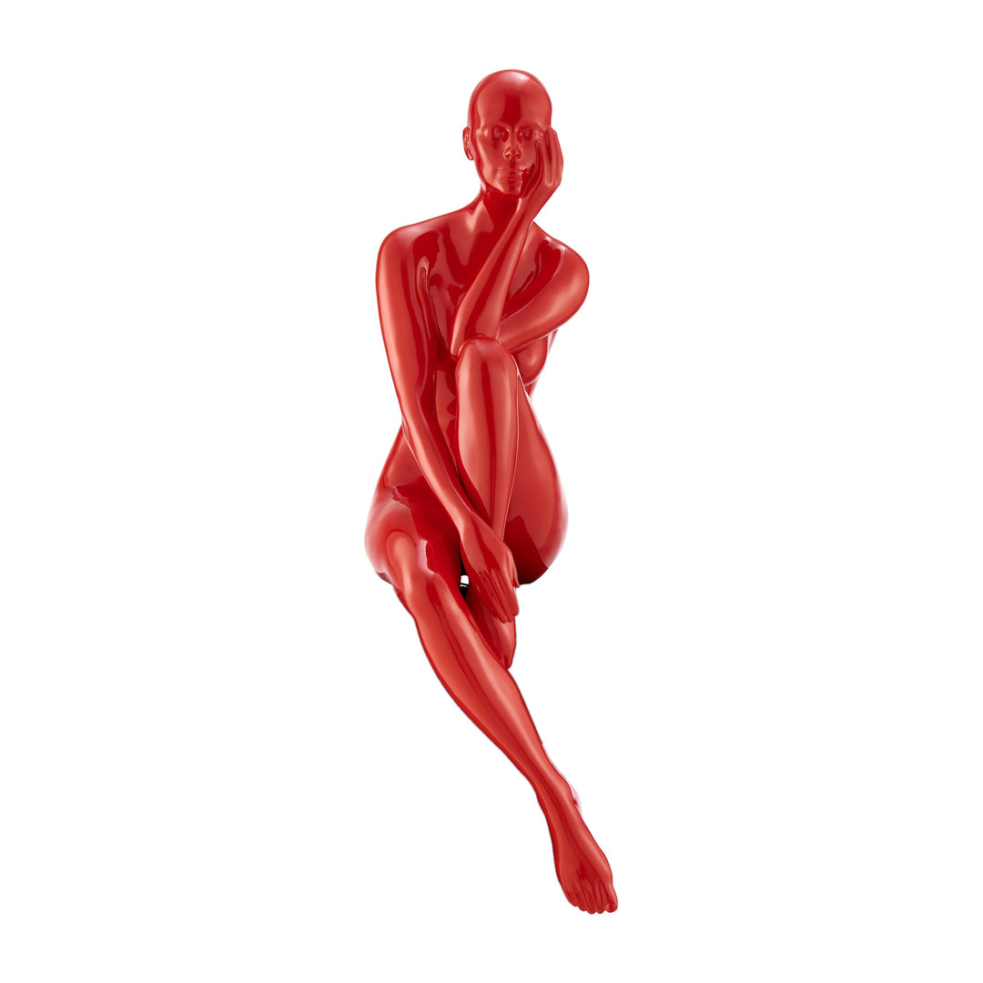 Antoinette Doll Sculpture // Gloss Red